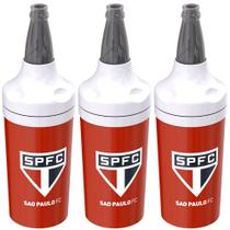 3 Potes Porta Garrafas 600ml Camisinha São Paulo Tricolor