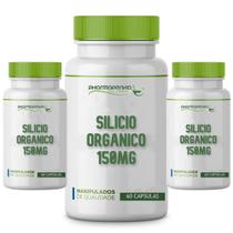 3 Potes Silício Orgânico - Nutricolin 150mg 60 Cápsulas cada