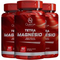 3 Potes Tetra Magnésio 4 em 1 Kit 180 Cáps Quantum 3 Potes Tetra Magnésio 4 em 1 Kit 180 Cáps Quantum