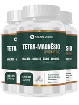 3 Potes Tetra Magnésio Concentrado Kit 360 Cáps 3 Potes Tetra Magnésio Concentrado Kit 360 Cáps