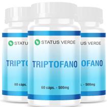 3 Potes Triptofano Kit 180 Cáps - Status Verde