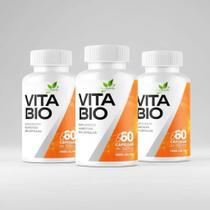 3 Potes VitaBio 60 capsulas Original