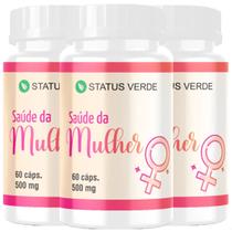 3 Potes Vitamina da Mulher Natural Kit 180 Cápsulas 3 Potes Vitamina da Mulher Natural Kit 180 Cápsulas