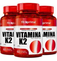 3 Potes Vitamina K2 Menaquinona 130Mcg 60Cps Fitoprime