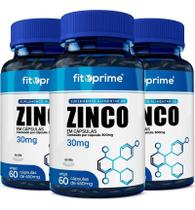 3 Potes Zinco 30Mg 60Cps Fitoprime