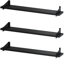 3 Prateleiras Suspensa Estilo Industrial Madeira 50cm FS P 3 Prateleiras Suspensa Estilo Industrial Madeira 50cm FS P