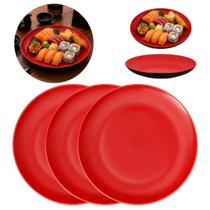 3 Pratos Oriental 20cm Melamina Resistente Gourmet 3 Pratos Oriental 20cm Melamina Resistente Gourmet