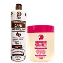 3 Progressiva Café Marroquina 1l+ 1 Mascara Pós Química 500g