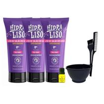 3 Progressiva HidraLiso Organica Alisante Para Cabelo 200Ml
