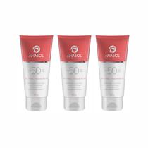 3 Protetor Solar Facial FPS 50 Dahuer 60g - Anasol