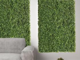 3 Quadros Verdes Placas Rico em Folhagens e Cores Vibrantes Planta Artificial Parede Vertical - Decora Flores Artificiais