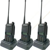 3 Rádio Comunicador Baofeng UV9R PLUS 10W IP67 A Prova D'água