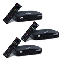 3 Receptores Full Hd Sat Hd Regional Bs9900 S - Bedin Sat Preto 127/220v
