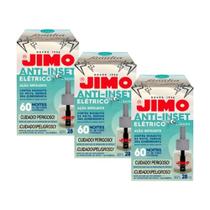 3 Refil Jimo Anti Inset Elétrico 28ml Protege Contra Mosquitos E Pernilongos Uso Noturno Prolongado Ideal Para Quartos Ambientes Fechados Eficiente 3 Refil Jimo Anti Inset Elétrico 28ml Protege Contra Mosquitos E Pernilongos Uso Noturno Prolongado Ideal Para Quartos Ambientes Fechados Eficiente