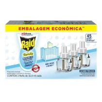 3 Refil Repelente Elétrico Raid Family Quarto Bebês Neném