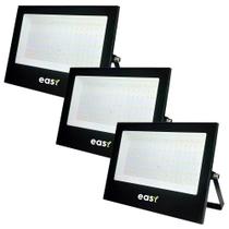 3 Refletor 200W Branco Frio 6500K Bivolt 127/220v Led Easy