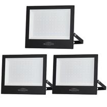 3 REFLETOR LED PLAY 100WATTS IP66 ALUMINIO Bivolt 110/220V 6500K BLUMENAU ILUMINAÇÃO