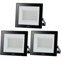 3 REFLETOR LED PLAY 50WATTS IP66 ALUMINIO Bivolt 110/220V 6500K BLUMENAU ILUMINAÇÃO