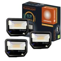 3 refletores led 26w biv 3000k branco quente ledvance