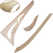 3 Réguas Modelista Modelagem Moldes Roupas Confecção Nº2 Mdf 3 Réguas Modelista Modelagem Moldes Roupas Confecção Nº2 Mdf