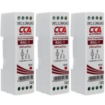 3 Relé De Interface Acoplador 24 Vca/Vcc 1 Contato Reversível