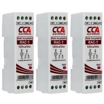 3 Relé Interface Acoplador 12 Vca/Vcc 1 Contato Reversível 3 Relé Interface Acoplador 12 Vca/Vcc 1 Contato Reversível