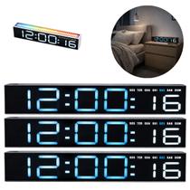 3 Relógios Digital Led de Mesa com Despertador30cm