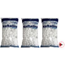 3 Repelentes Naftalina Anti Pragas Traças Morcegos E Pombos 1kg