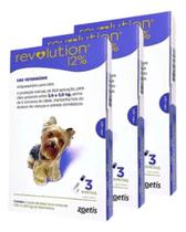 3 Revolution Antipulgas Cães Cão De 2,6 A 5 Kg 9 Pipetas 12%