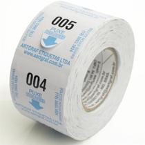 3 Rolos Senha Numerada 3 Colunas 000-999 Azul C/2000 P/ Dispenser Senha