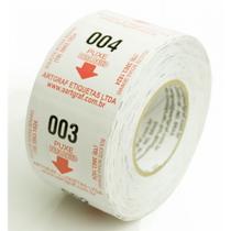 3 Rolos Senhas Numeradas 2000 Vermelho 000-999 P/Dispenser Senha