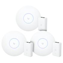 3 Roteadores Wi-Fi 6 Access Point 3.0 Gbps + 3 Injetores PoE+ 3 U6+ Ubiquiti C/ 3 Fontes 48V 30W 3 Roteadores Wi-Fi 6 Access Point 3.0 Gbps + 3 Injetores PoE+ 3 U6+ Ubiquiti C/ 3 Fontes 48V 30W