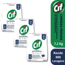 3 Sabão Pó Alto Rendimento para Limpeza Pesada Cif Pro 2,4kg 3 Sabão Pó Alto Rendimento para Limpeza Pesada Cif Pro 2,4kg