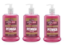 3 Sabonete Liquido Linha Premium Pitanga Linn Spa Frasco 1 L