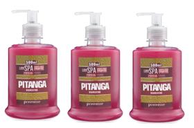3 Sabonete Liquido Premium Pitanga Linn Spa Frasco 500ml