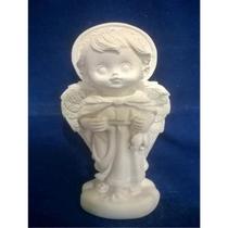 3 São Rafael Arcanjo Baby Gesso Cru 15cm 3 São Rafael Arcanjo Baby Gesso Cru 15cm