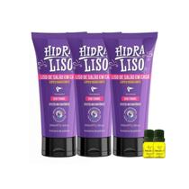 3 Selagem Organica Hidraliso Alisante De Chuveiro 200 Ml