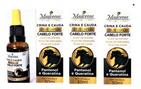 3 Serum Capilar Crina E Cauda Cabelo Forte Maycrene