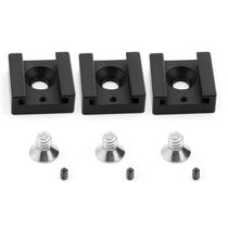 3 Set (9Pcs) Cold Shoe Mount Adapter Base de fixação com parafuso de montagem de 1/4"-20 thread para microfone do monitor LED flash da gaiola da câmera