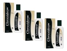 3 Shampoo Clorexiderm 230ml - Dermatite - Envio Imediato 3 Shampoo Clorexiderm 230ml - Dermatite - Envio Imediato