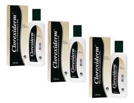 3 Shampoo Clorexiderm 230ml - Dermatite - Envio Imediato 3 Shampoo Clorexiderm 230ml - Dermatite - Envio Imediato