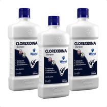 3 Shampoo Clorexidina Dugs Cães Seborreia Anti Queda 500ml 3 Shampoo Clorexidina Dugs Cães Seborreia Anti Queda 500ml