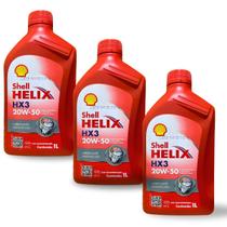 3 Shell Óleo Motor Sl Helix Shell 20W-50 Mineral Multivisco 3 Shell Óleo Motor Sl Helix Shell 20W-50 Mineral Multivisco
