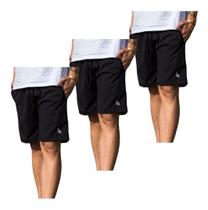 3 Shorts Bermuda Adulto Tactel Elastano Academia Verão 099 3 Shorts Bermuda Adulto Tactel Elastano Academia Verão 099