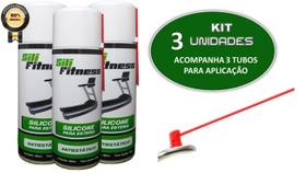 3 Silicones Lubrificante Óleo SILI FITNESS 480ml Antiestático Próprio Esteira 3 Silicones Lubrificante Óleo SILI FITNESS 480ml Antiestático Próprio Esteira