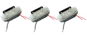 3 Sinaleira Lanterna Lateral Led Peixinho Caminhão Carreta Com Vigia Cristal