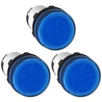 3 Sinaleiro Azul Xb7 Plástico para Lâmpada Ba9s Schneider 250v