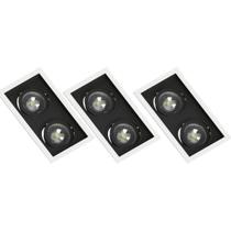 3 Spot Embutir Branco e Preto AR70 Base GU10 Save Energy 3 Spot Embutir Branco e Preto AR70 Base GU10 Save Energy