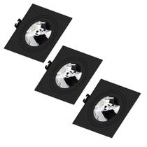 3 Spot Embutir Preto AR70 Base GU10 Bivolt Save Energy 3 Spot Embutir Preto AR70 Base GU10 Bivolt Save Energy