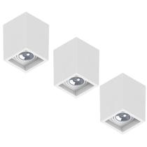 3 Spot Sobrepor Save Energy Boxit Par20 E27 Branco 110/220v